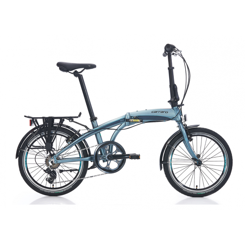 Carraro Flexi 106 20 Jant V Fren Katlanır Bisiklet (Metalik Antrasit Siyah Sarı)