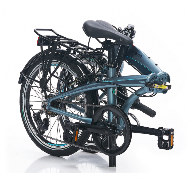 Carraro Flexi 106 20 Jant V Fren Katlanır Bisiklet (Metalik Antrasit Siyah Sarı)
