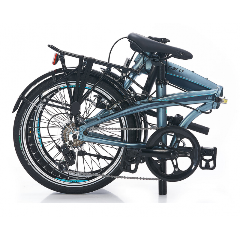 Carraro Flexi 106 20 V Katlanır Bisiklet (Metalik Antrasit Siyah Sarı)