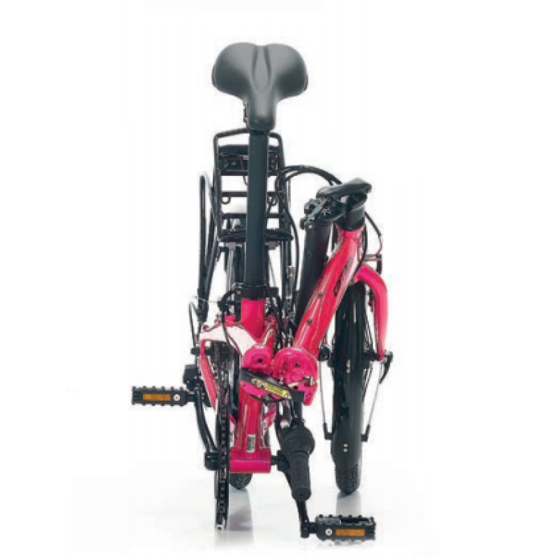 Carraro Flexi 106 20 Jant V Fren Katlanır Bisiklet (Fuşya Siyah Beyaz)