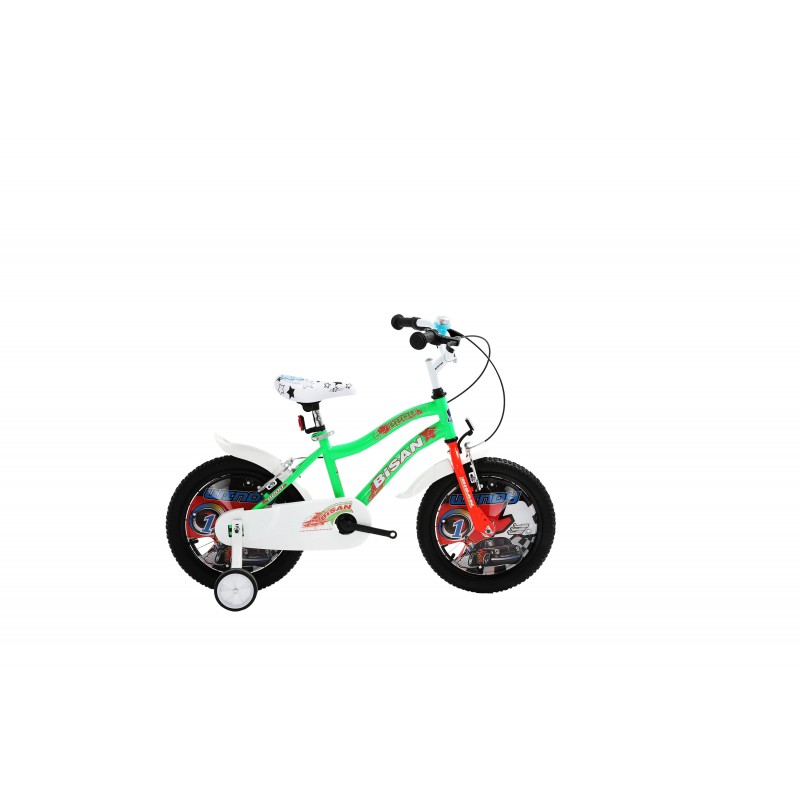 Bisan Kds 2200 Çocuk Bisikleti 16 Jant (Yeşil Turuncu)