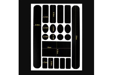 Kadro Koruma Seti Sticker Mat Siyah