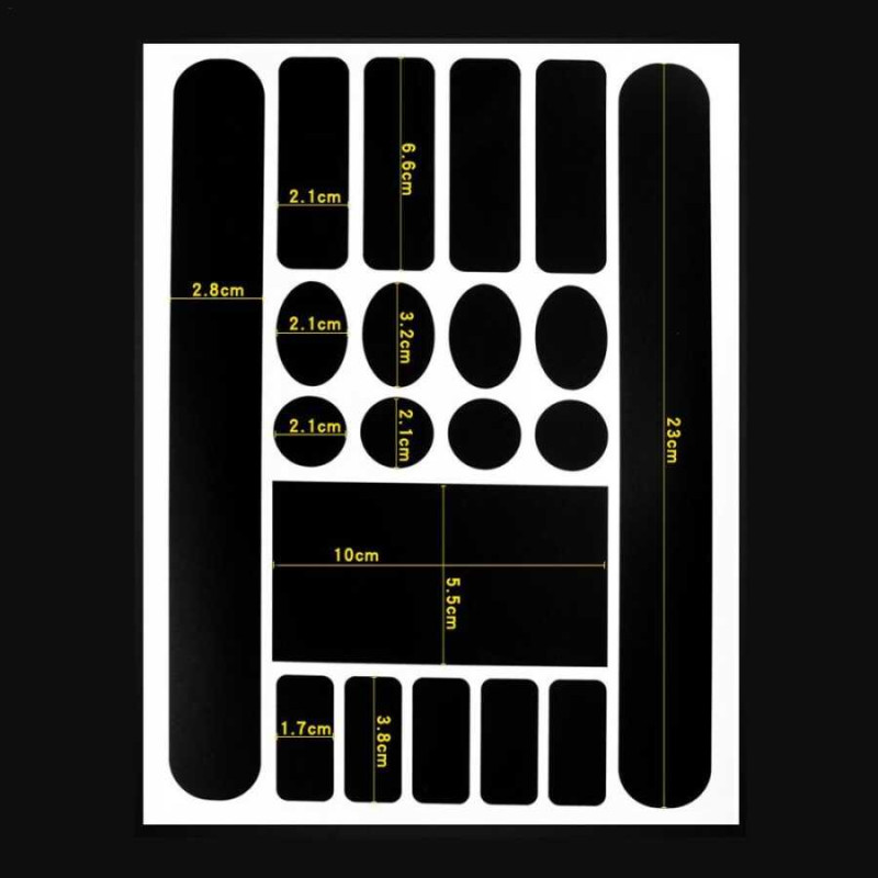 Kadro Koruma Seti Sticker Mat Siyah