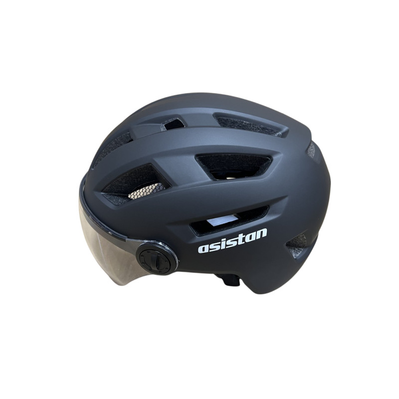 Kask Asistan Ks-28 Vizörlü Mat Gri