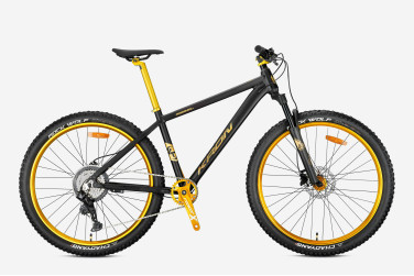 Kron Rebel 27.5 Jant Dağ Bisikleti (Mat Siyah-Sarı)