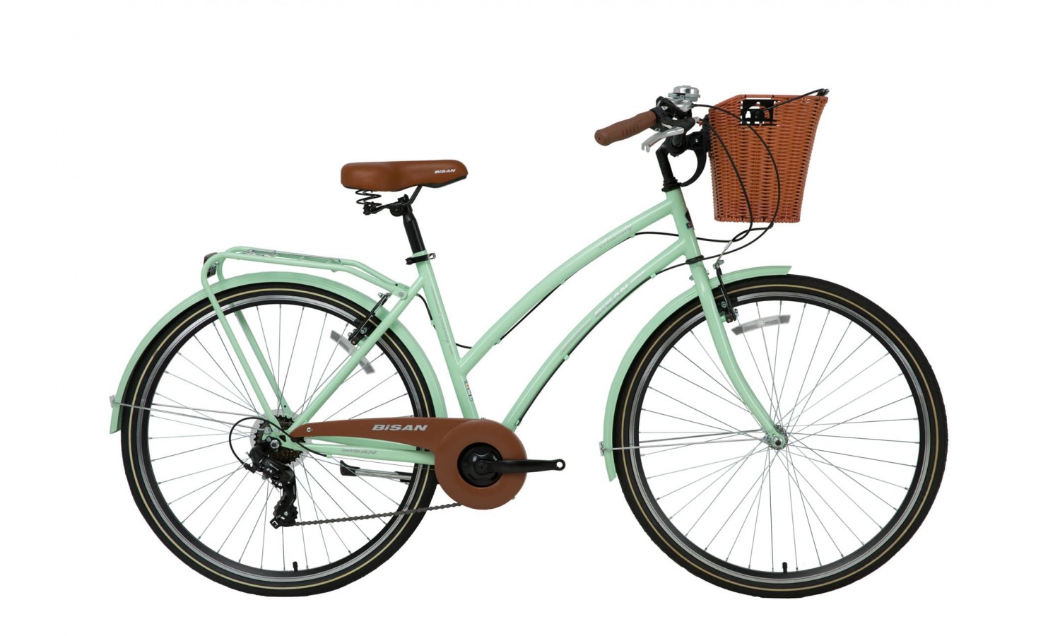 Bisan Serenity-S 28 Jant V Fren Şehir Bisikleti (Mint Yeşil-Silver)