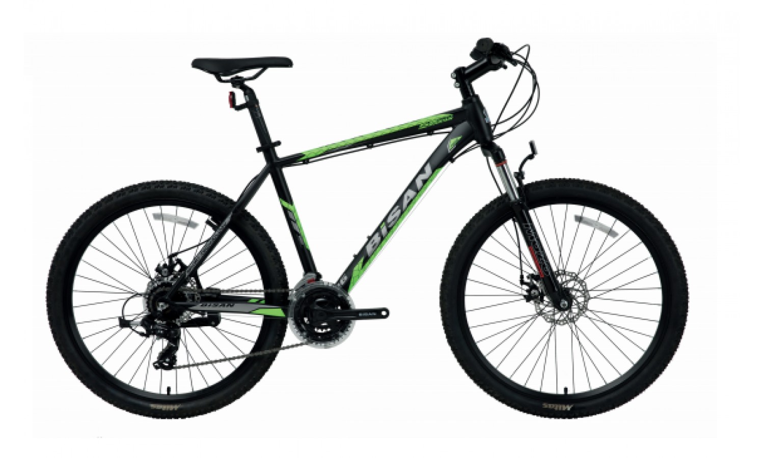 Bisan Mtx 7050 27.5 Jant V Fren Dağ Bisikleti (Siyah-Yeşil)