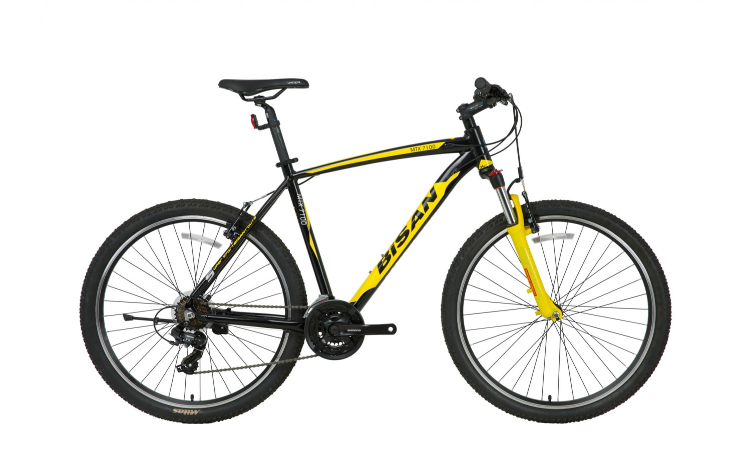 Bisan Mtx 7100 V-Fren Dağ Bisikleti 27.5 Jant (Siyah-Sarı)