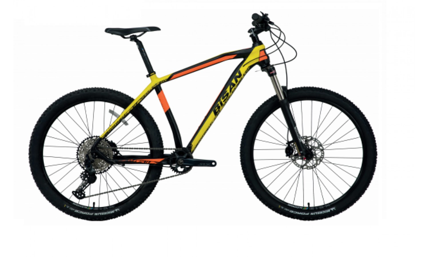 Bisan Mtx 7800 29 Jant Hd Dağ Bisikleti Deore (Mat Siyah Sarı)