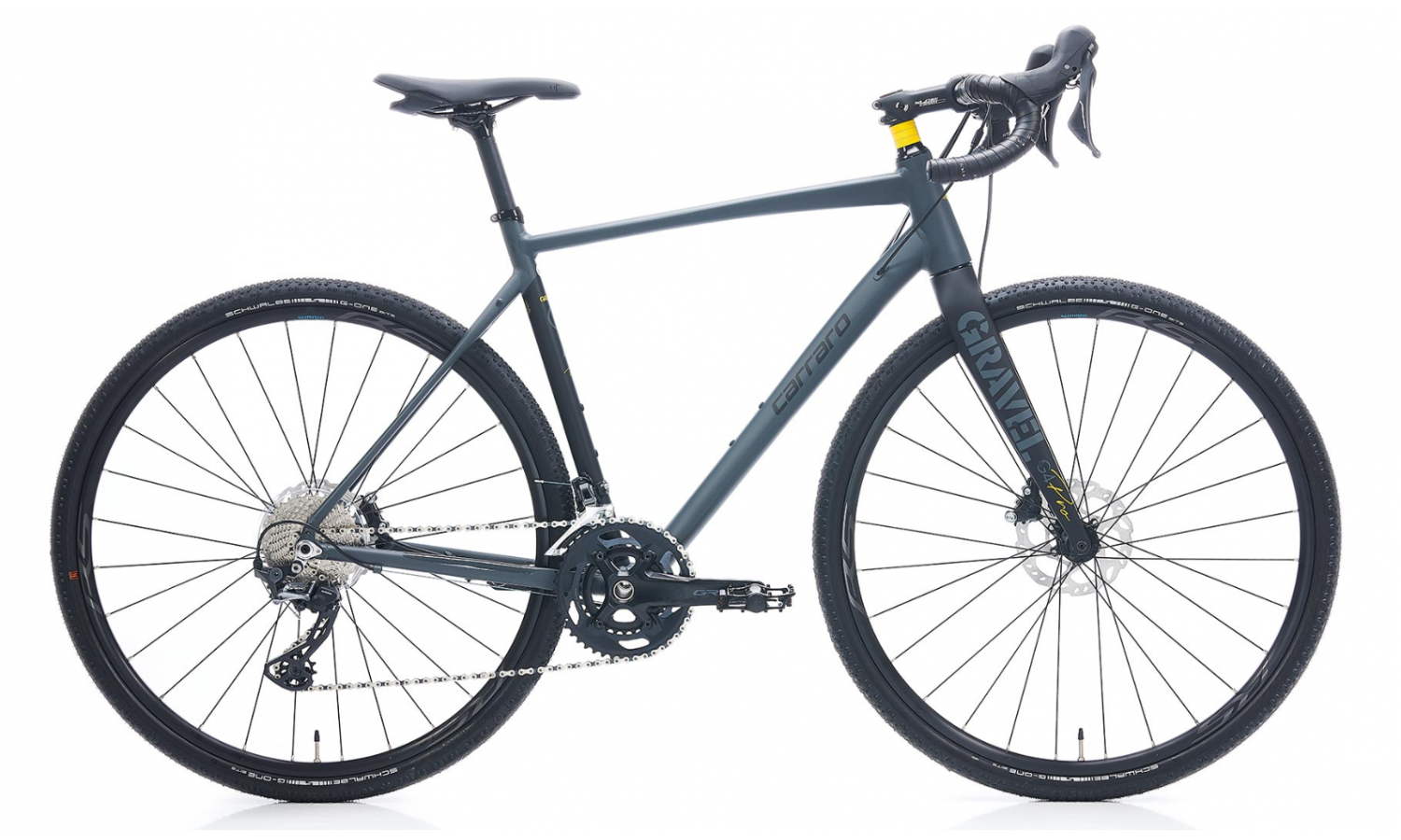 Carraro Gravel G4 Pro 28 Jant Hd Bisikleti (Mat Antrasit-Siyah-Sarı)