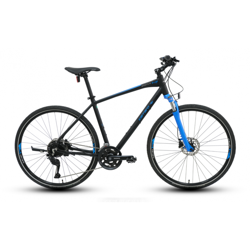 Carraro Sportive 227 28 Jant Hd Şehir Bisikleti (Mat Siyah Mavi Gümüş)