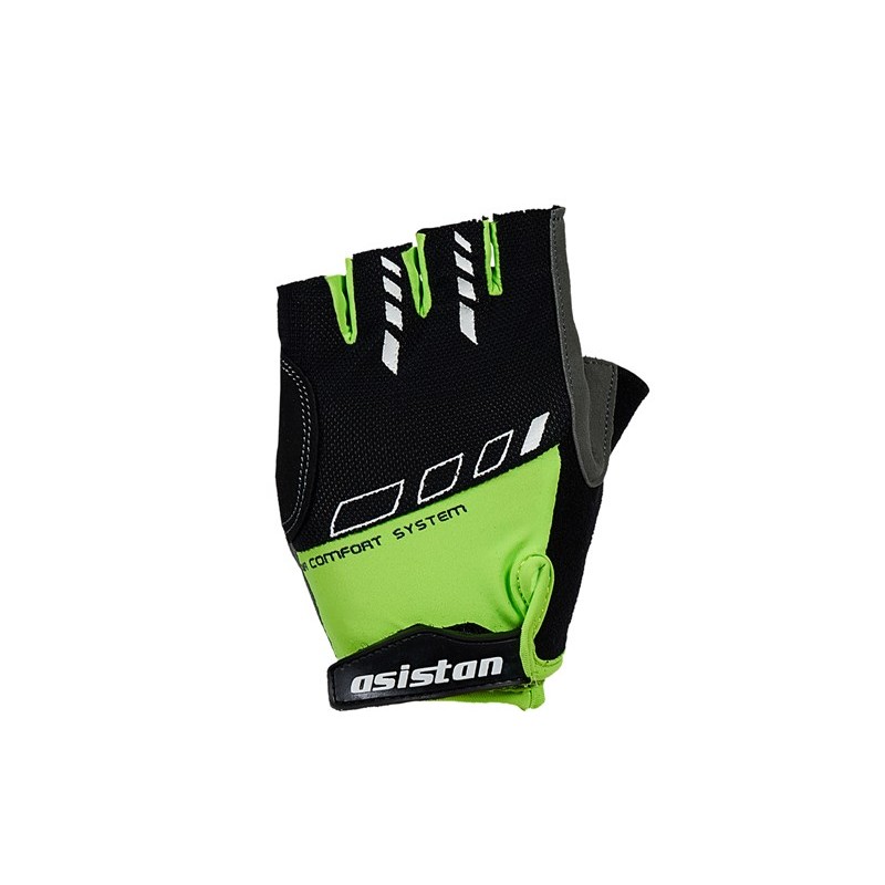 Eldiven Kısa Parmak  Asistan Cape Gl 400 Siyah-Yeşil