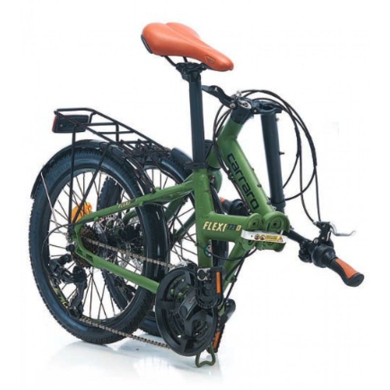 Carraro Flexi 121D 20 Jant Md Katlanır Bisiklet (Mat Haki Yeşil Siyah)