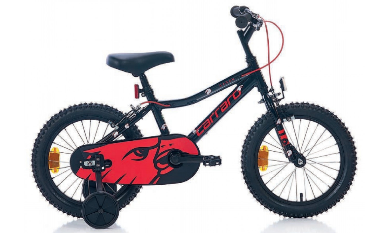 Carraro Red Eagle 16 Jant Çocuk Bisikleti (Siyah Kırmızı)