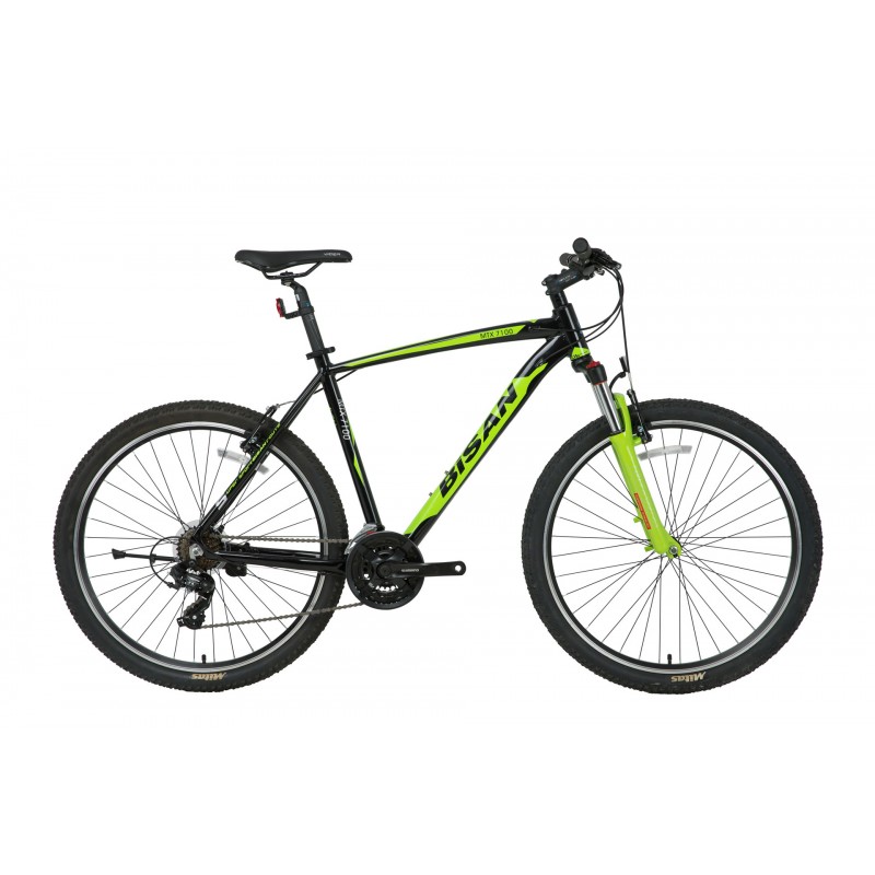 Bisan Mtx 7100 27.5 Jant V-Fren Dağ Bisikleti (Siyah-Yeşil)