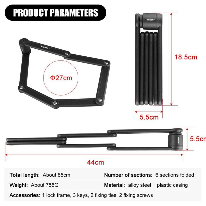 Katlanır Kilit Tonyon Ty-3881