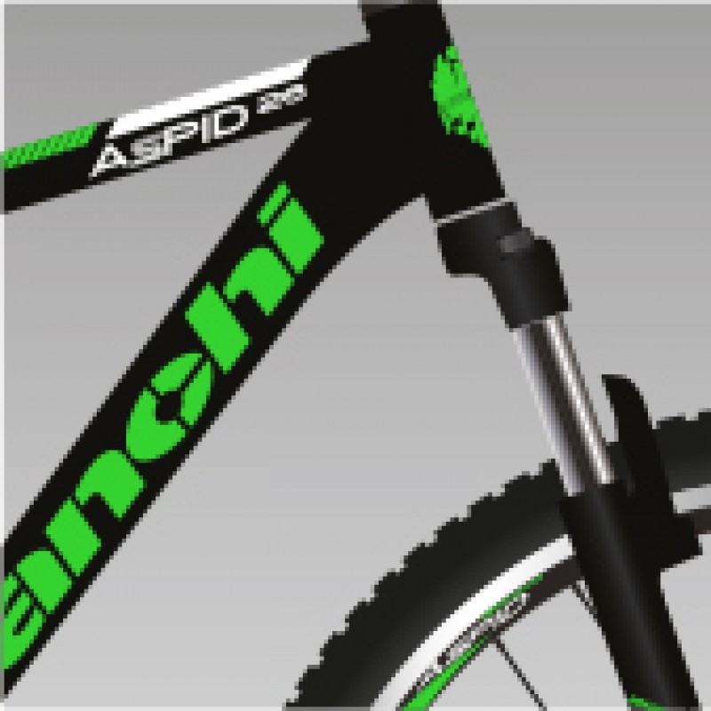 Bianchi Aspid 26-Jant V-Fren Dağ Bisikleti (Mat Siyah-Yeşil-Beyaz)