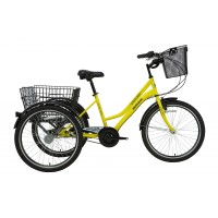 Bisan Porter 3 Tekerlekli Kargo Bisikleti (Sarı Siyah)