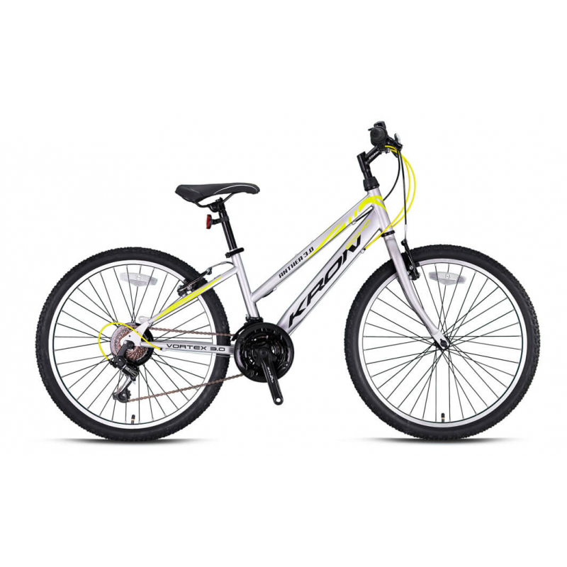 Kron Anthea 3.0 20 Jant V-Fren Çocuk Bisikleti (Mat Gri-Açık Sarı)