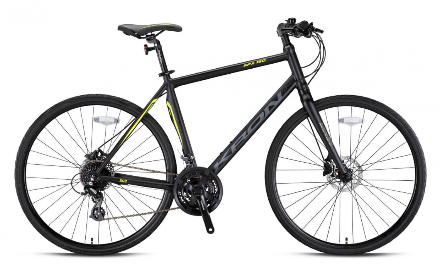Kron Spx150 28-Jant Hd Trekking Bisiklet (Mat Siyah-Neon Sarı)