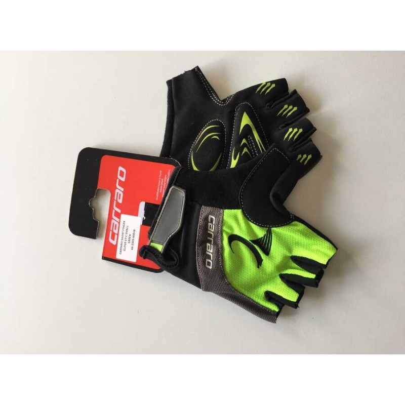 Eldiven Kısa Parmak Carraro Jelli Yeşil