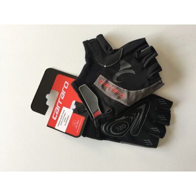 Eldiven Kısa Parmak Carraro Jelli Siyah-Gri