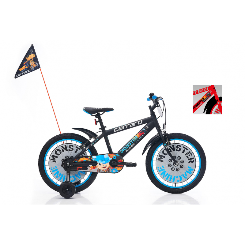 Carraro Monster 20 Jant V Fren Çocuk Bisikleti (Kı...