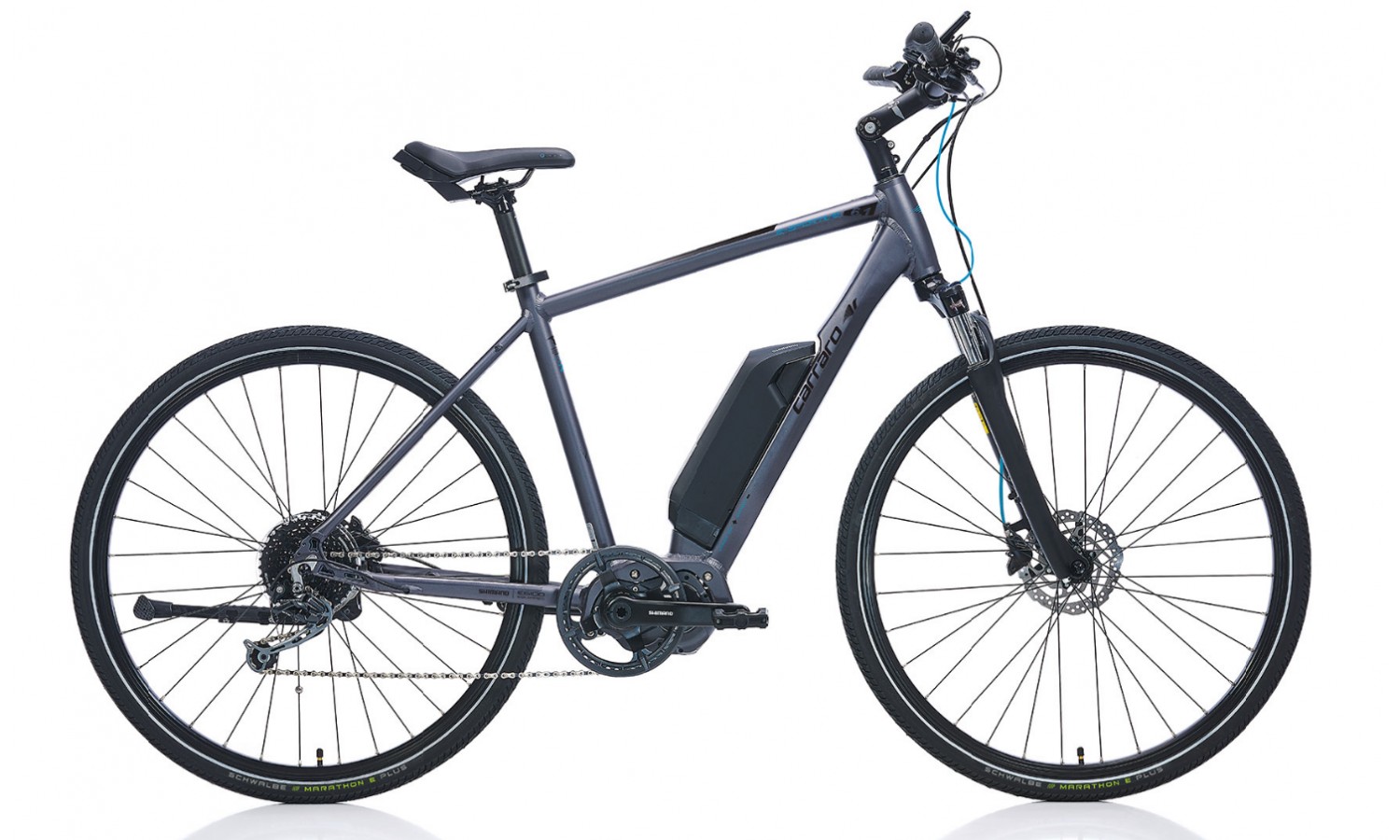 Carraro E-Sportive 6.1 28 Hd Elektrikli Bisiklet (Mat Antrasit Siyah Mavi)