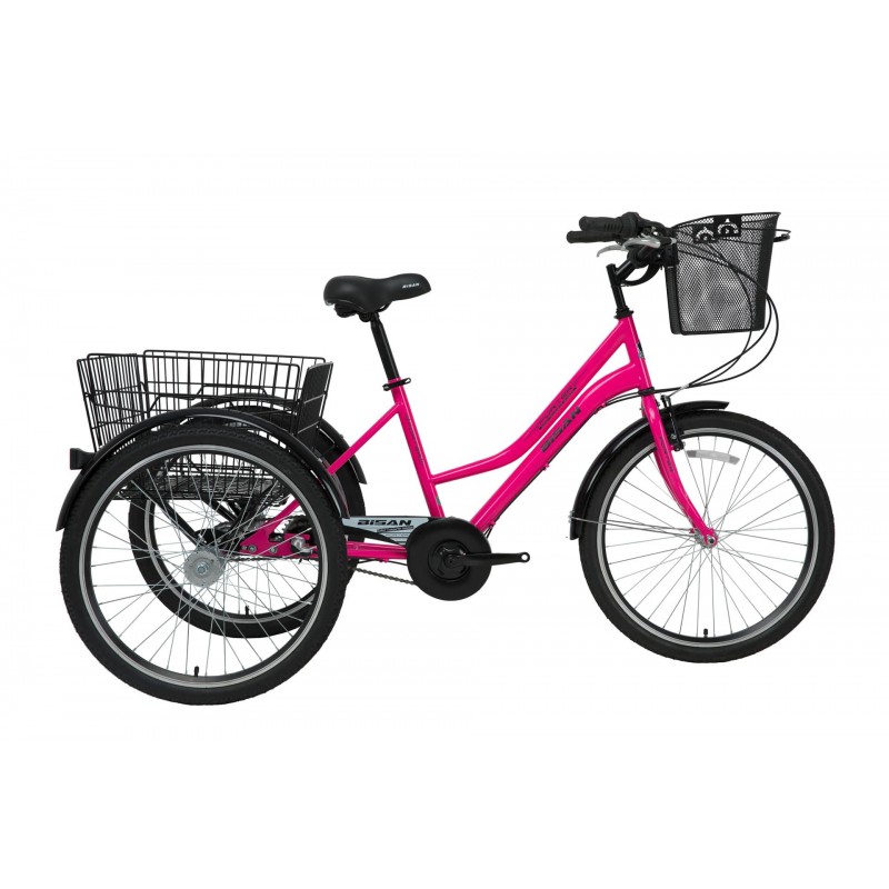 Bisan Porter 3 Tekerlekli Kargo Bisikleti (Kırmızı Beyaz)