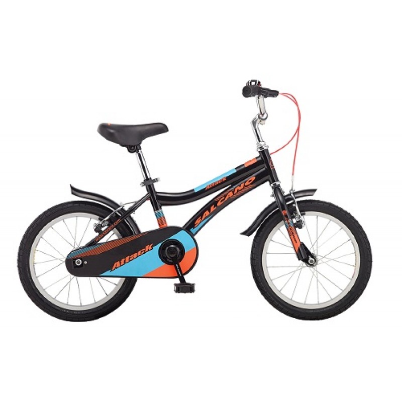Salcano Attack 16 Jant V Fren Çocuk Bisikleti (Siyah Kırmızı)