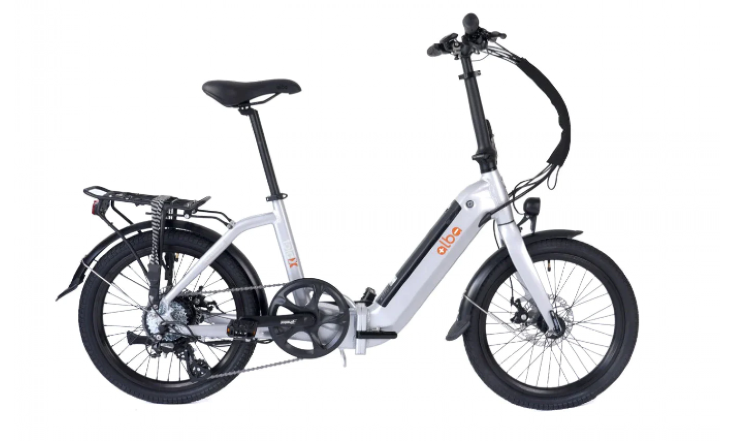 Alba Fold X Step Thru Hd Katlanır Elektrikli Bisiklet (Gümüş)