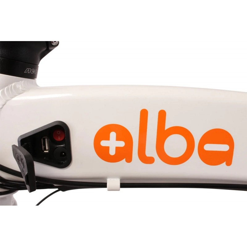 Alba Fold 2 Elektrikli Katlanır Bisiklet (Beyaz)