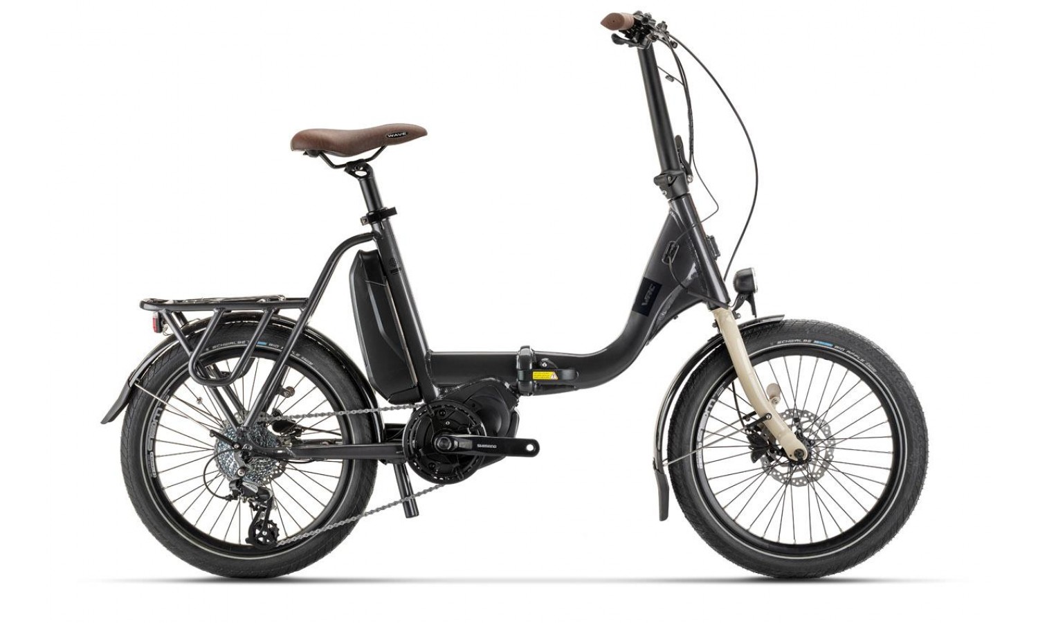 Wrc London E-Flexi Elektrikli Katlanır Bisiklet (Koyu Gri-Bej-Siyah-Turuncu)