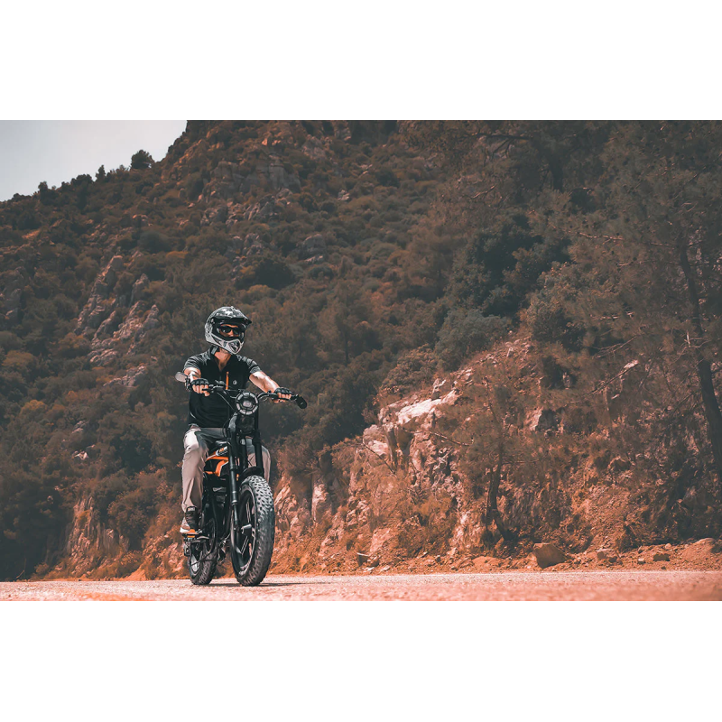 Alba Motobike Elektrikli Bisiklet Siyah Turuncu (16Ah)