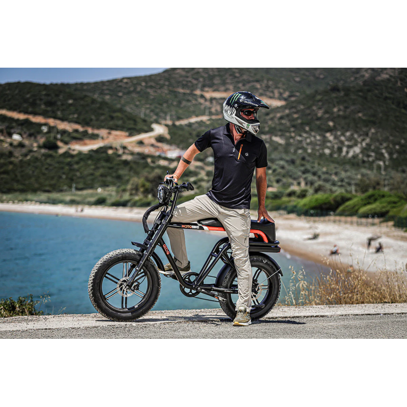 Alba Motobike Elektrikli Bisiklet Siyah Turuncu (1...