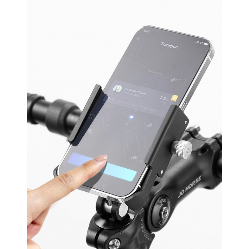 Telefon Tutucu Alüminyum Açı Ayarlı (Furç Kapağı Monteli)