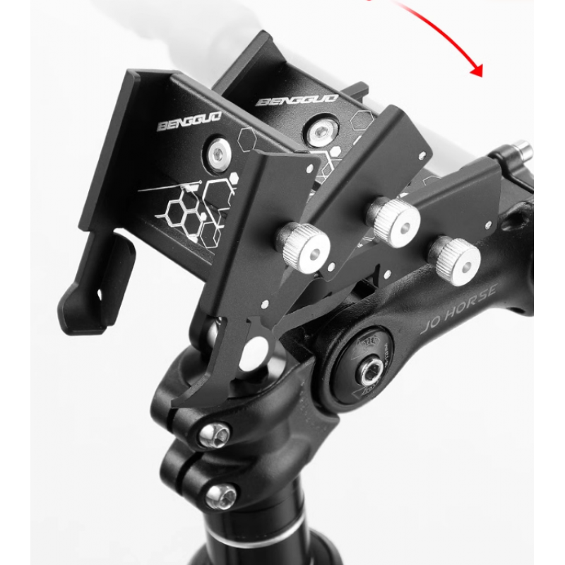 Telefon Tutucu Alüminyum Açı Ayarlı (Furç Kapağı Monteli)