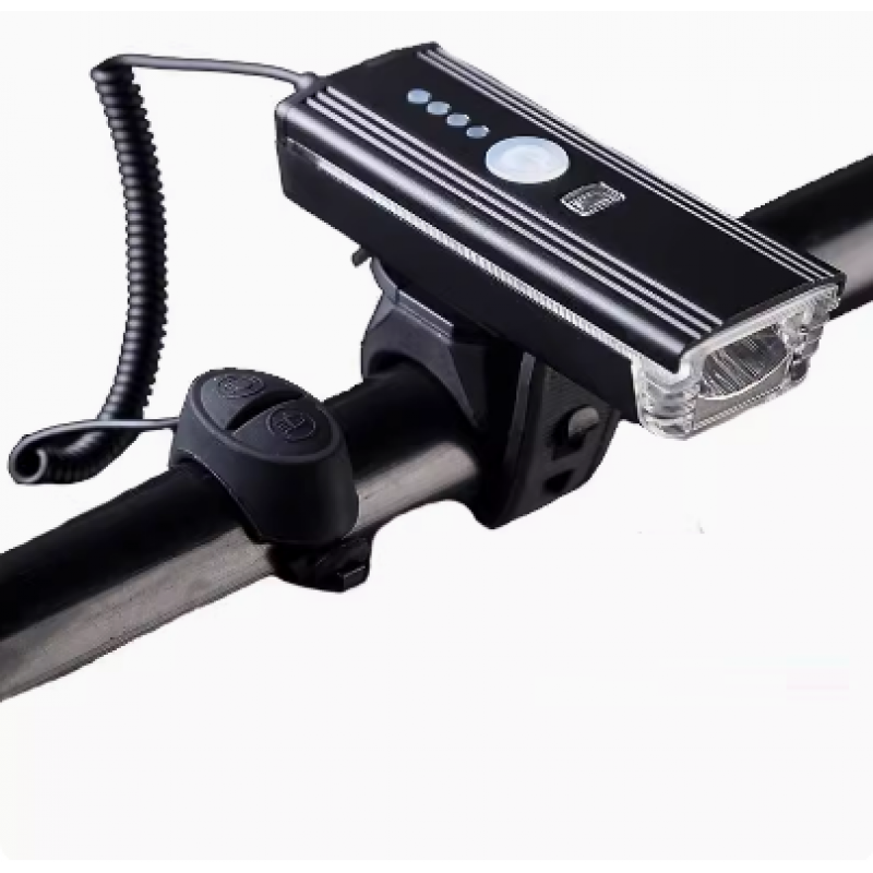 Bisiklet Far ve Korna Usb Şarjlı Fotoselli