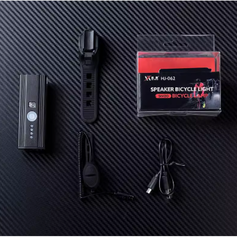 Bisiklet Far ve Korna Usb Şarjlı Fotoselli