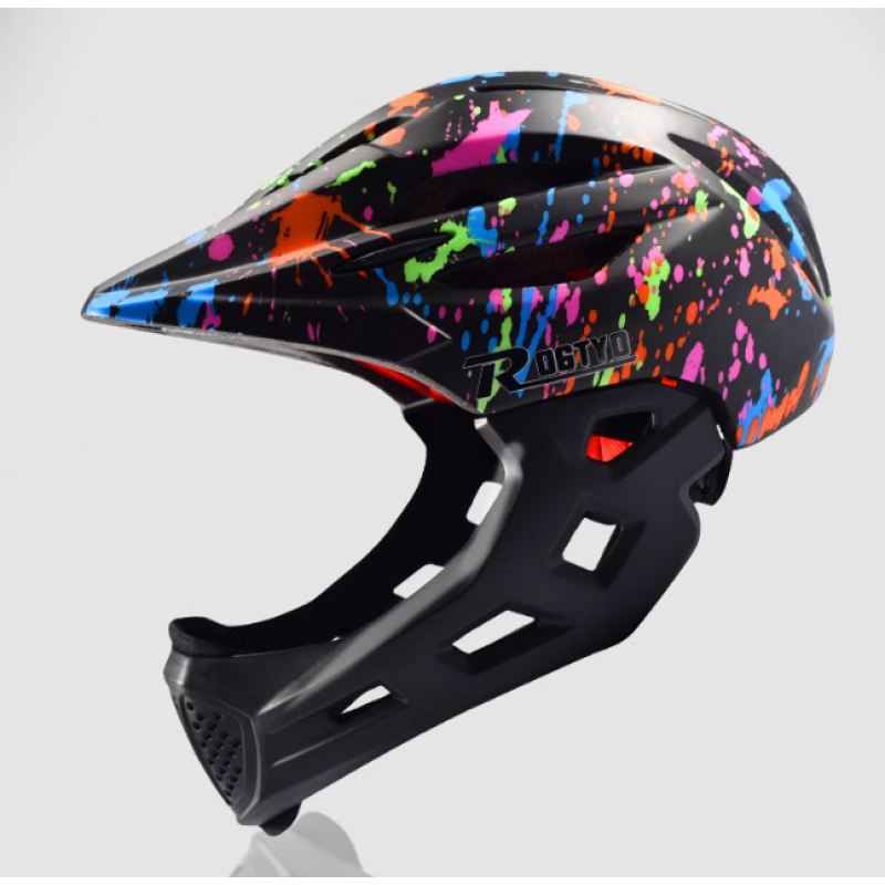 Çocuk Kaskı Fullface Multicolor