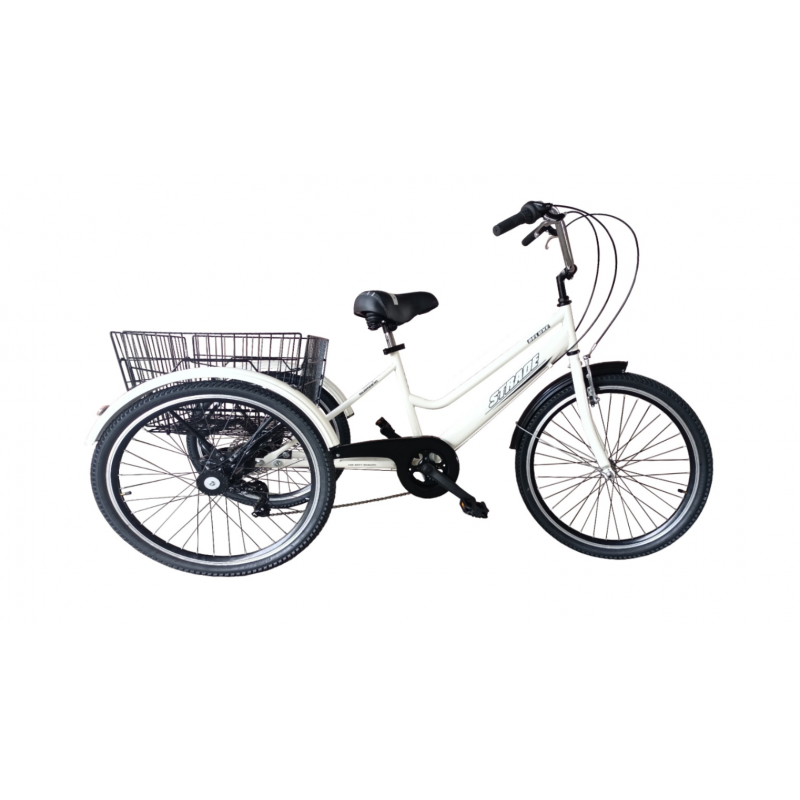 Strade 3 Tekerlekli Kargo Bisikleti 24 Jant (Beyaz...