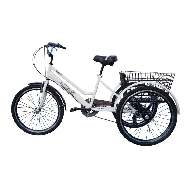 Strade 3 Tekerlekli Kargo Bisikleti 24 Jant (Beyaz...