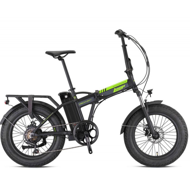 Loop Discovery 20 Jant Elektrikli Katlanır Bisiklet (Mat Siyah-Neon Sarı)