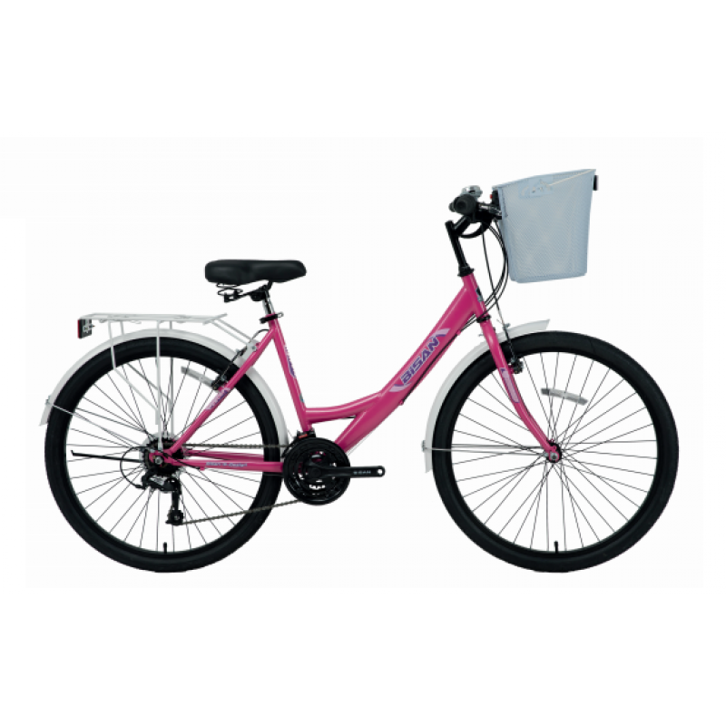 Bisan Mabella 26 Jant V Fren Şehir Bisikleti (Mor Beyaz)