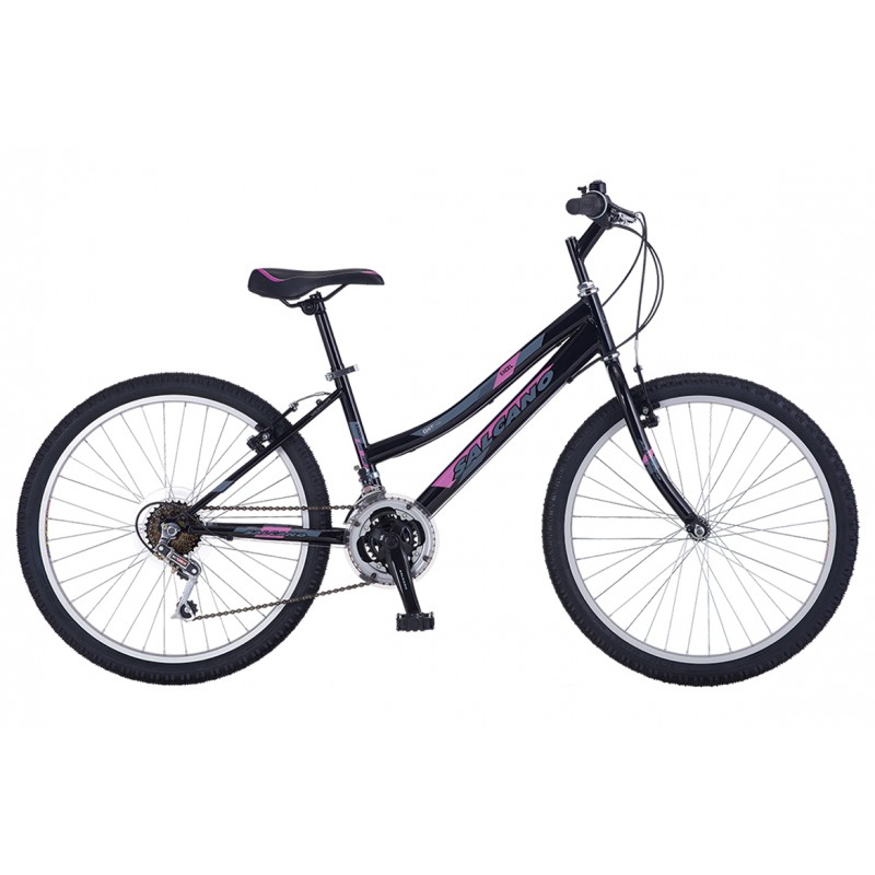 Salcano Excel 24 Jant Lady V-Fren Dağ Bisikleti (Siyah-Kırmızı)