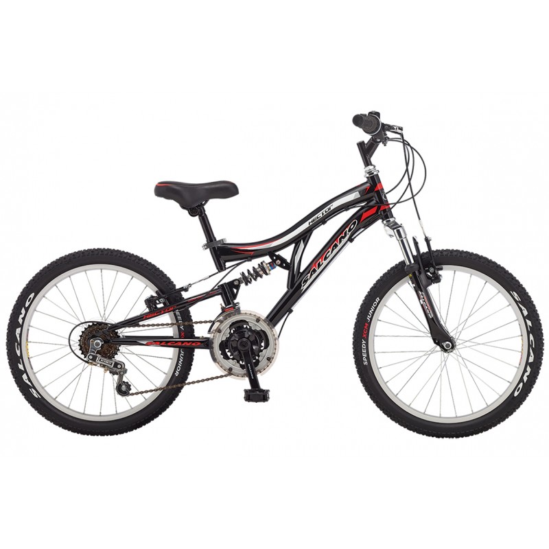 Salcano Hector 20 V Çocuk Bisikleti (Mat Siyah Mavi Beyaz)