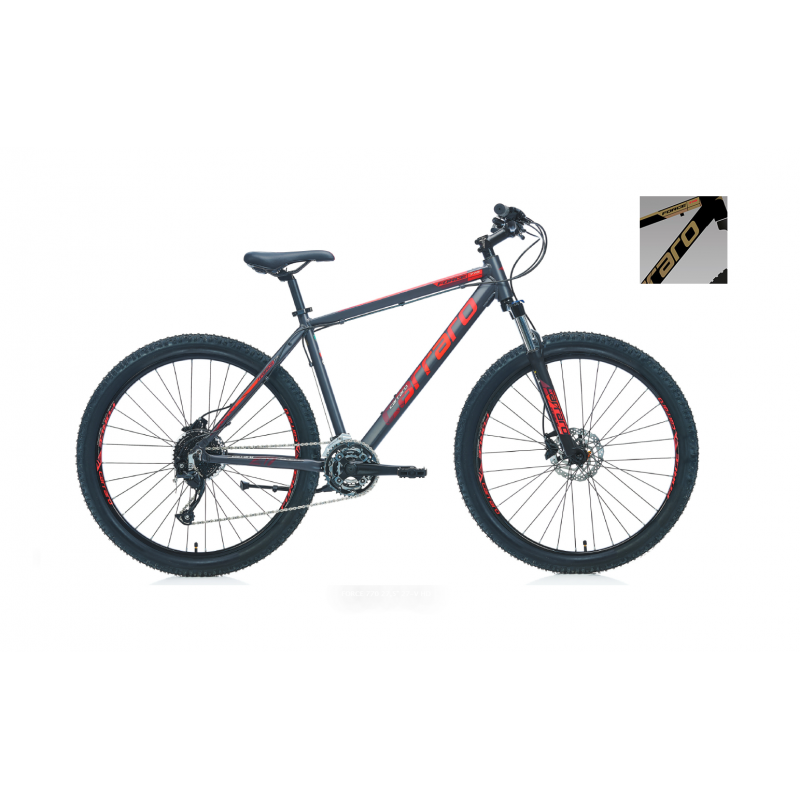 Carraro Force 770 27.5 Jant Hd Dağ Bisikleti (Mat Siyah-Altın-Bakır)