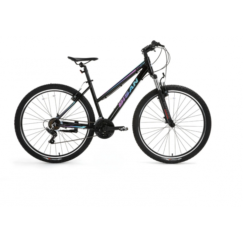 Bisan Athena 26 Jant V Fren Dağ Bisikleti (Siyah-Mavi-Mor)
