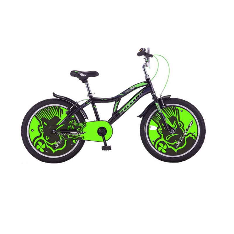 Salcano Badboy 20 Jant Çocuk Bisikleti (Siyah-Yeşil)