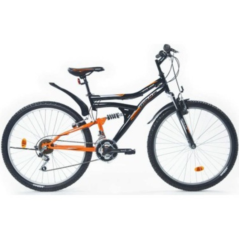 Bisan Mts 4300 24-Jant V-Fren Dağ Bisikleti (Siyah-Turuncu)